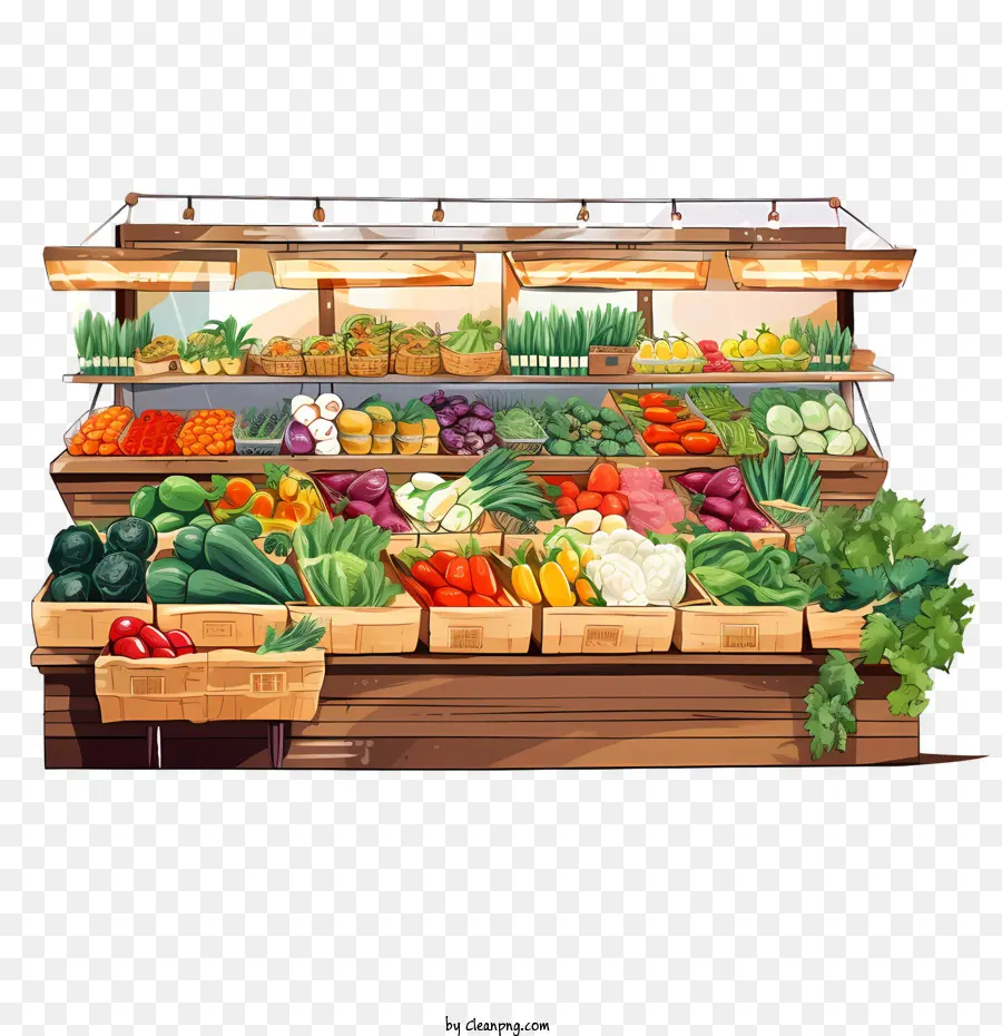 Mercado De Alimentos Vegetarianos，Fresco PNG