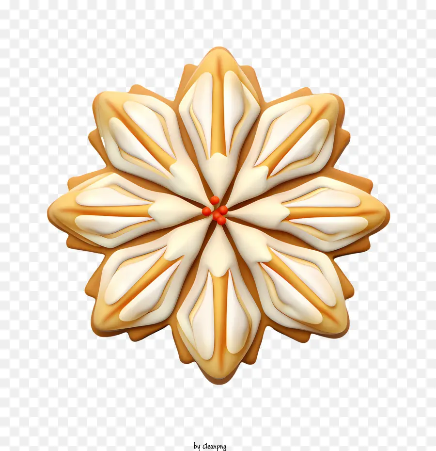 Christmas Snowflake Cookies，Branco PNG