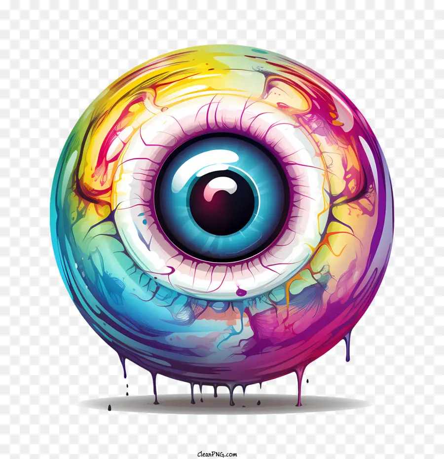 Halloween Eyelall，Colorido PNG