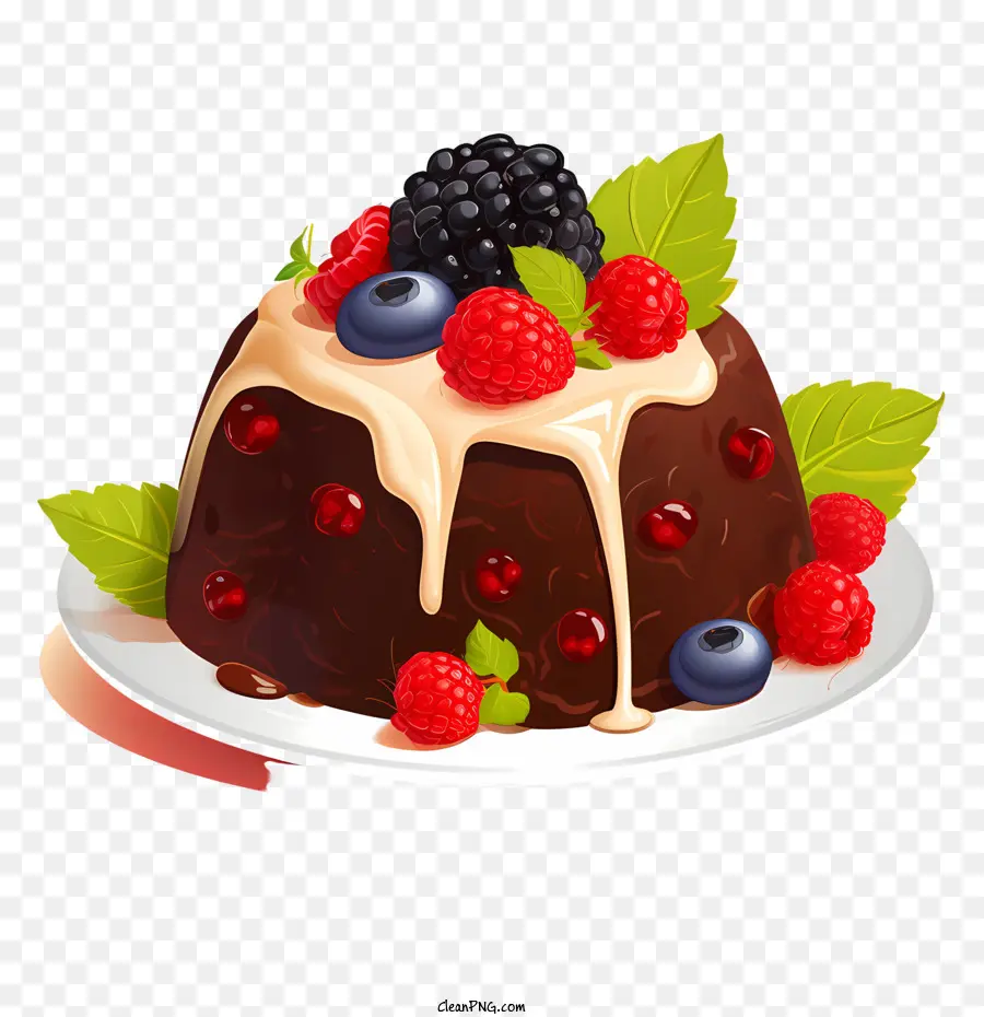 Pudim De Natal，Bolo De Chocolate PNG