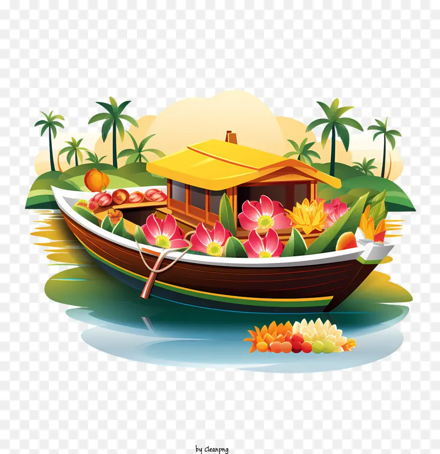 Onam Boat，Barco PNG