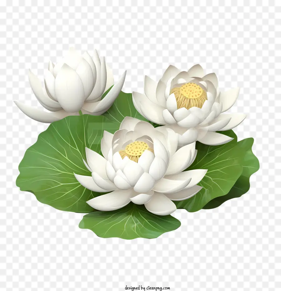 Flor De Lótus，Flores Brancas PNG