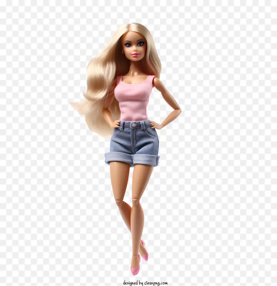 Menina Barbie，Cabelo Loiro PNG