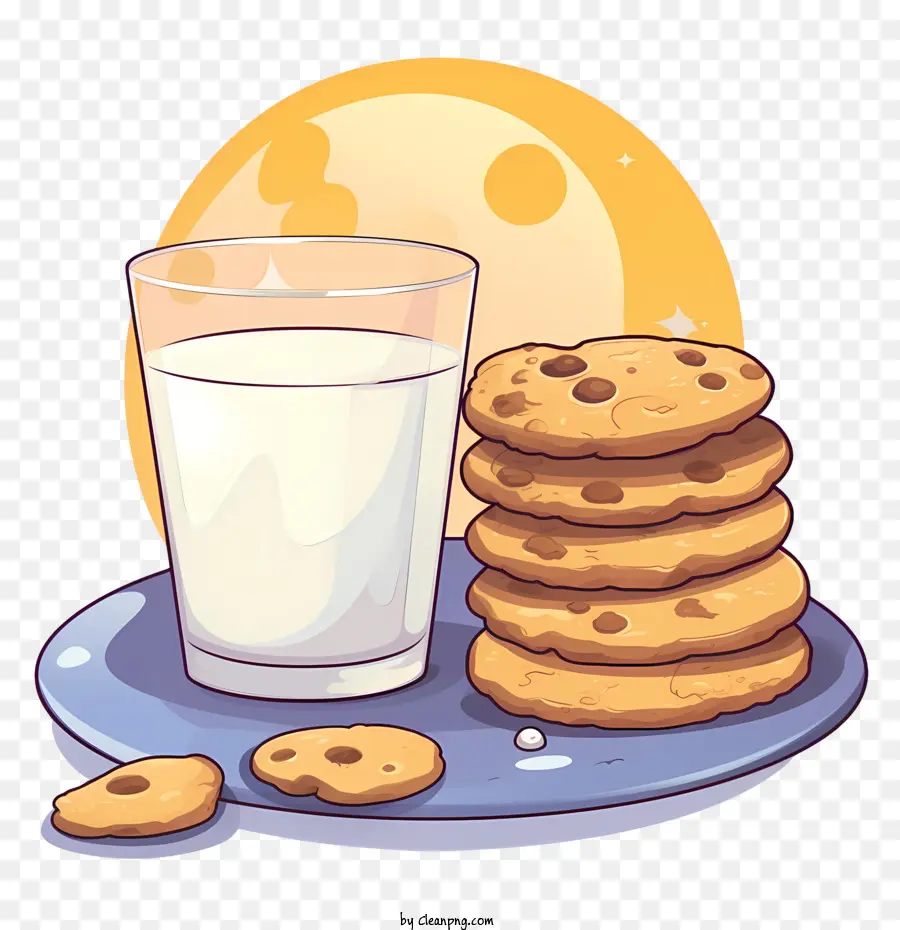 Biscoitos E Leite，Lanche PNG