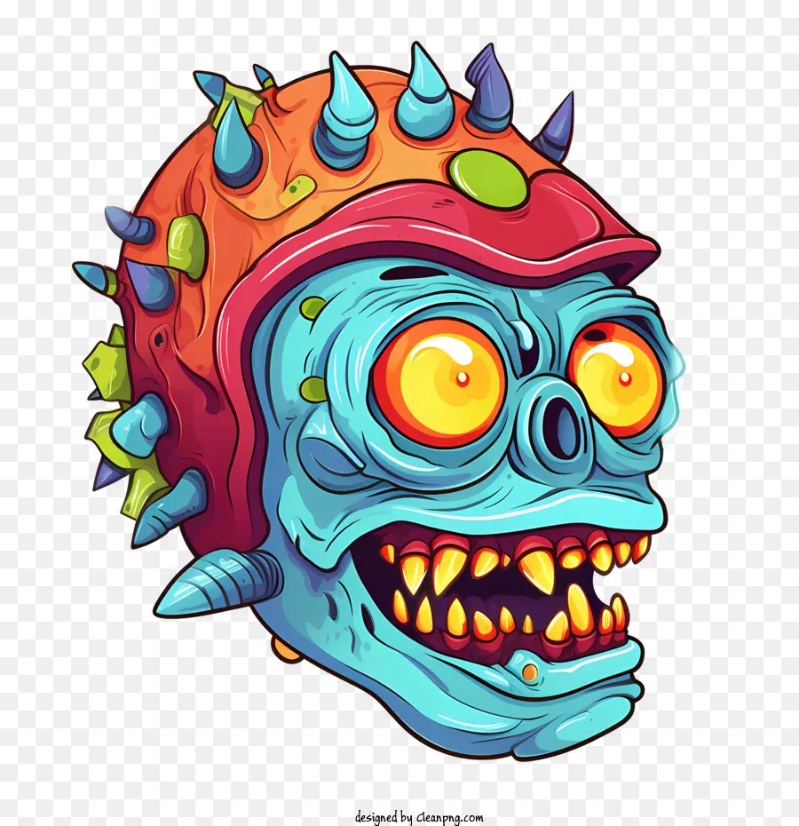Zombie Crânio，Monstro PNG