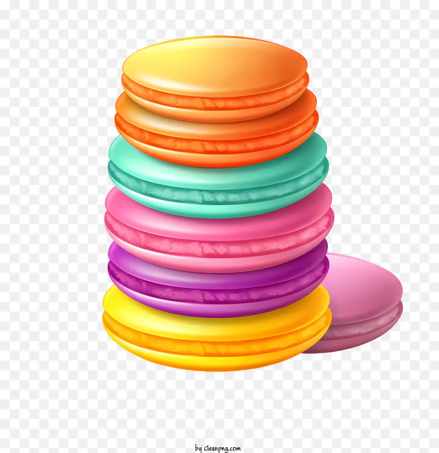 Dia Do Macarrão，Macarons Coloridos PNG