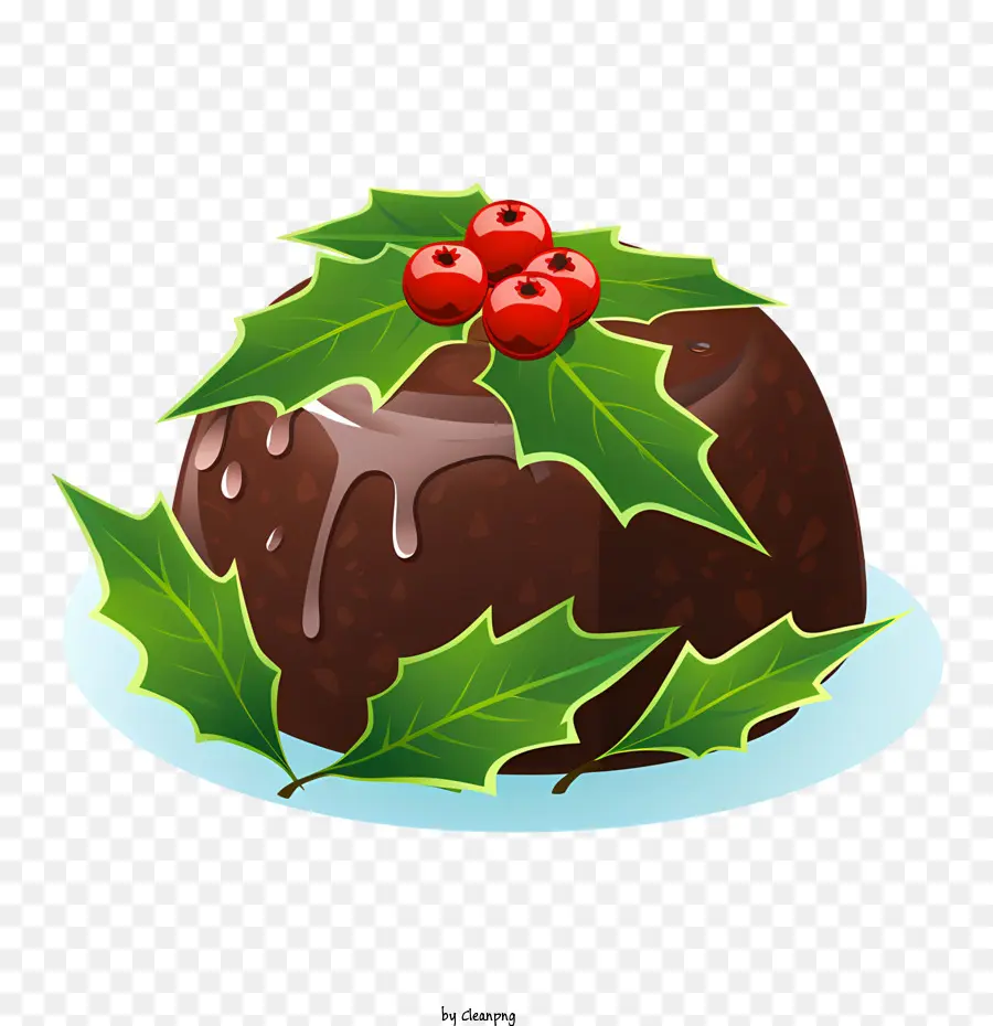 Pudim De Natal，Pudim De Chocolate PNG