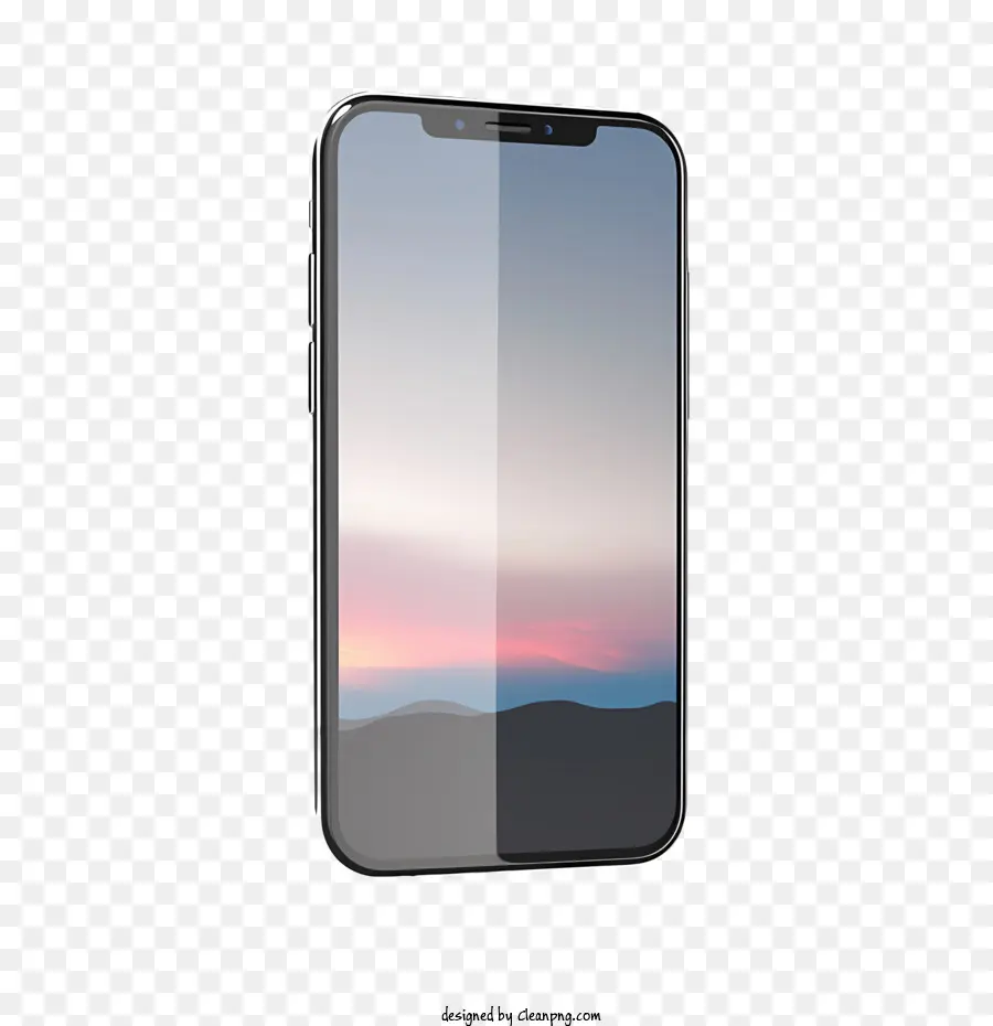 Smartphone Maquete，Paisagem PNG