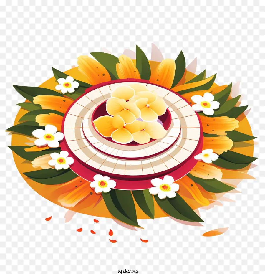 Onam，Arranjo De Flores PNG