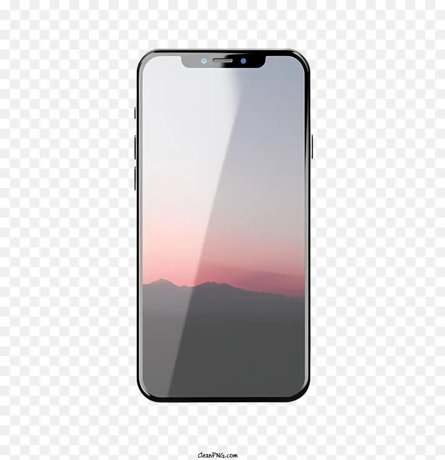 Smartphone Maquete，Paisagem PNG