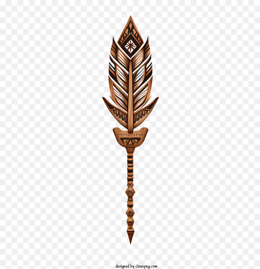 Arrow De Madeira Tribal Indiana，Pena PNG