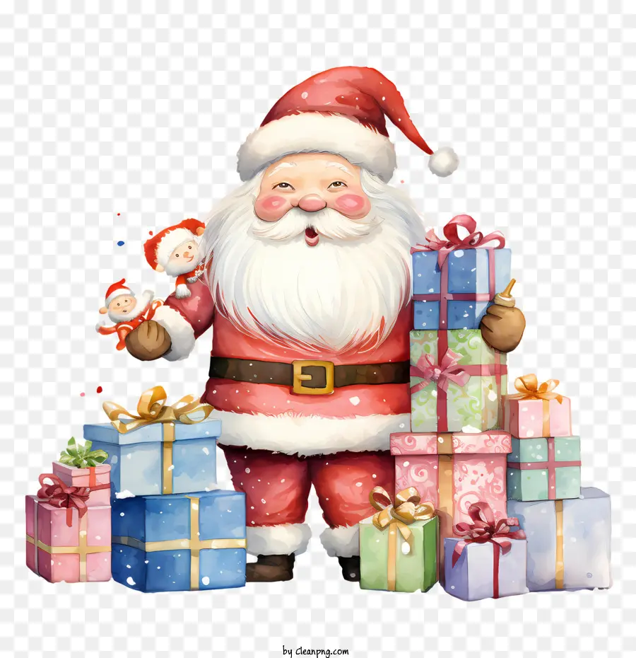 Papai Noel E Presente，Papai Noel PNG