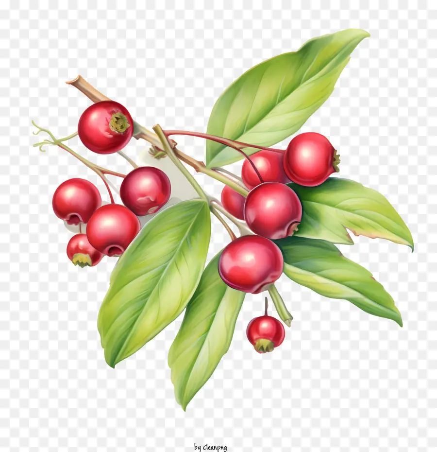 Cranberries，Bagas De Espinheiro PNG