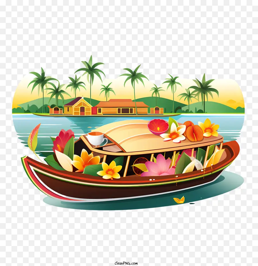 Onam Boat，Barco PNG