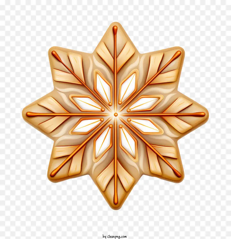Christmas Snowflake Cookies，Estrela PNG