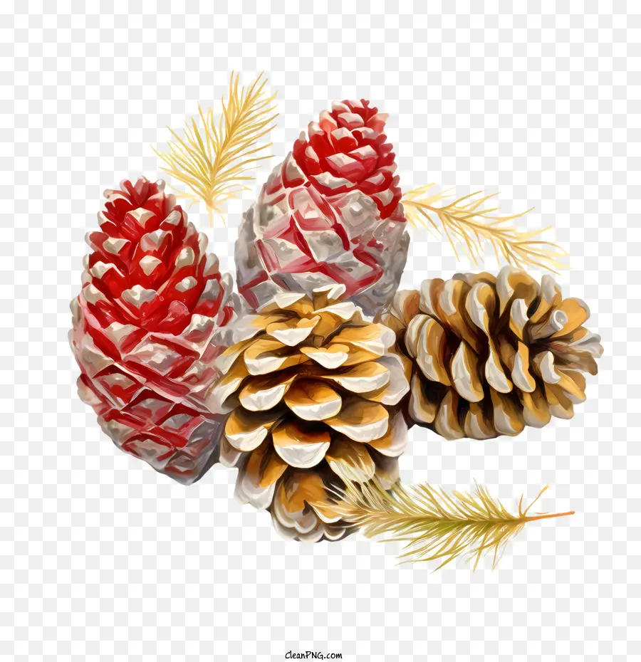 Pinecone，árvore De Natal PNG