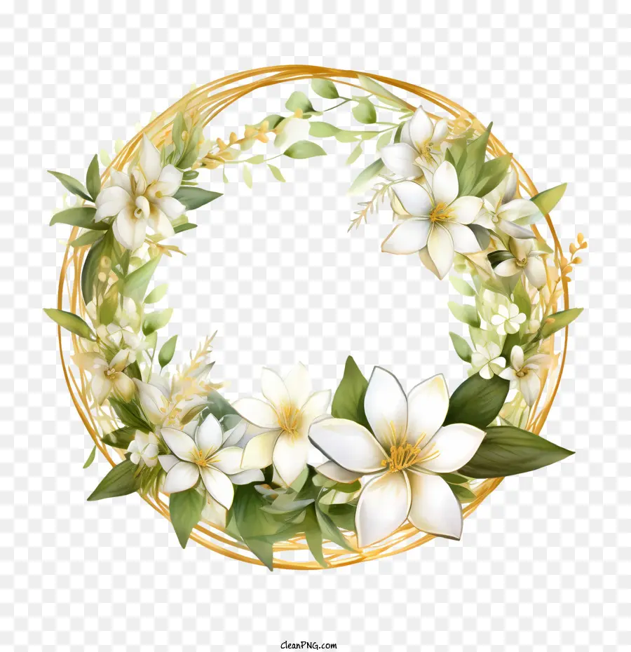 Coroa De Jasmim，Coroa De Flores PNG