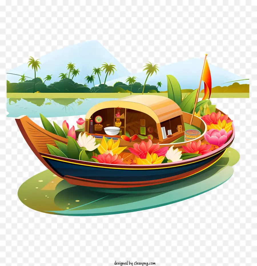 Onam Boat，Barco PNG