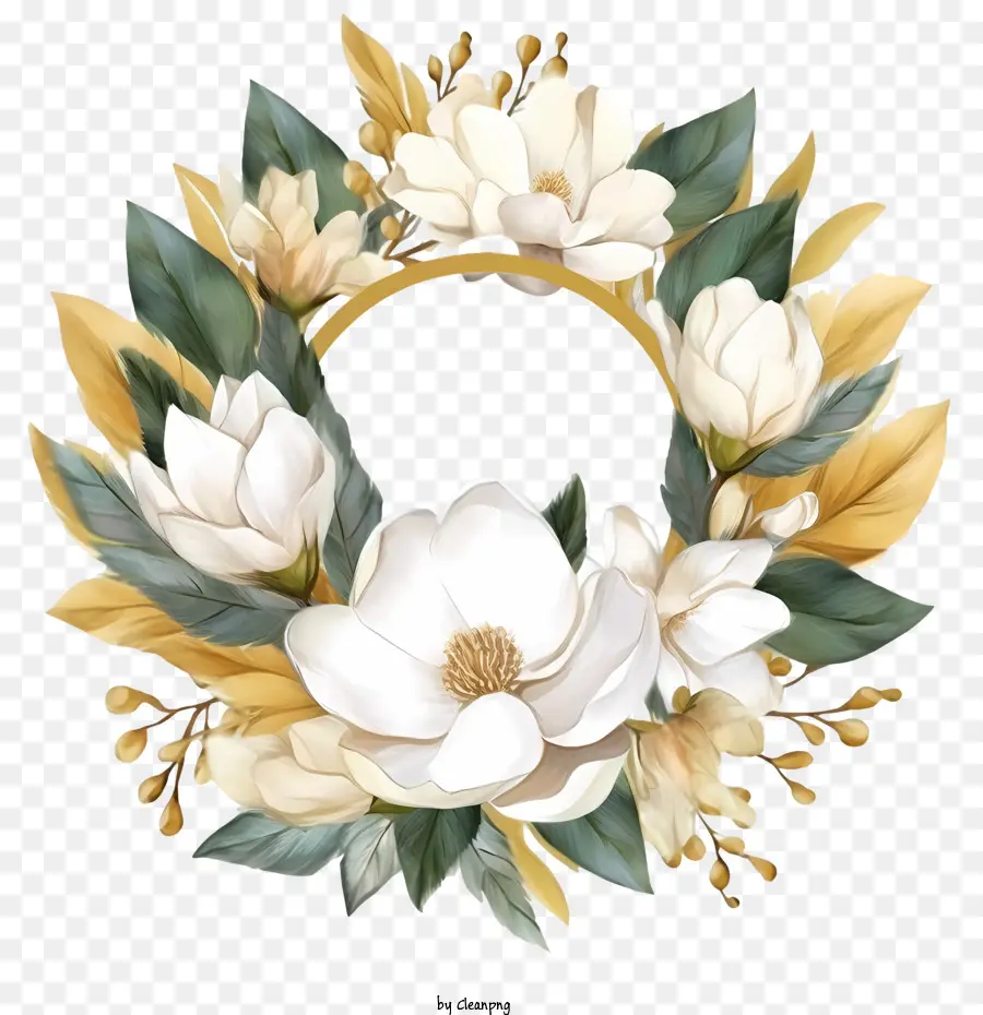 Magnolia Coroa De Flores，Coroa De Flores PNG