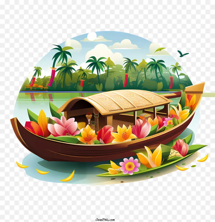 Onam Boat，Barco PNG