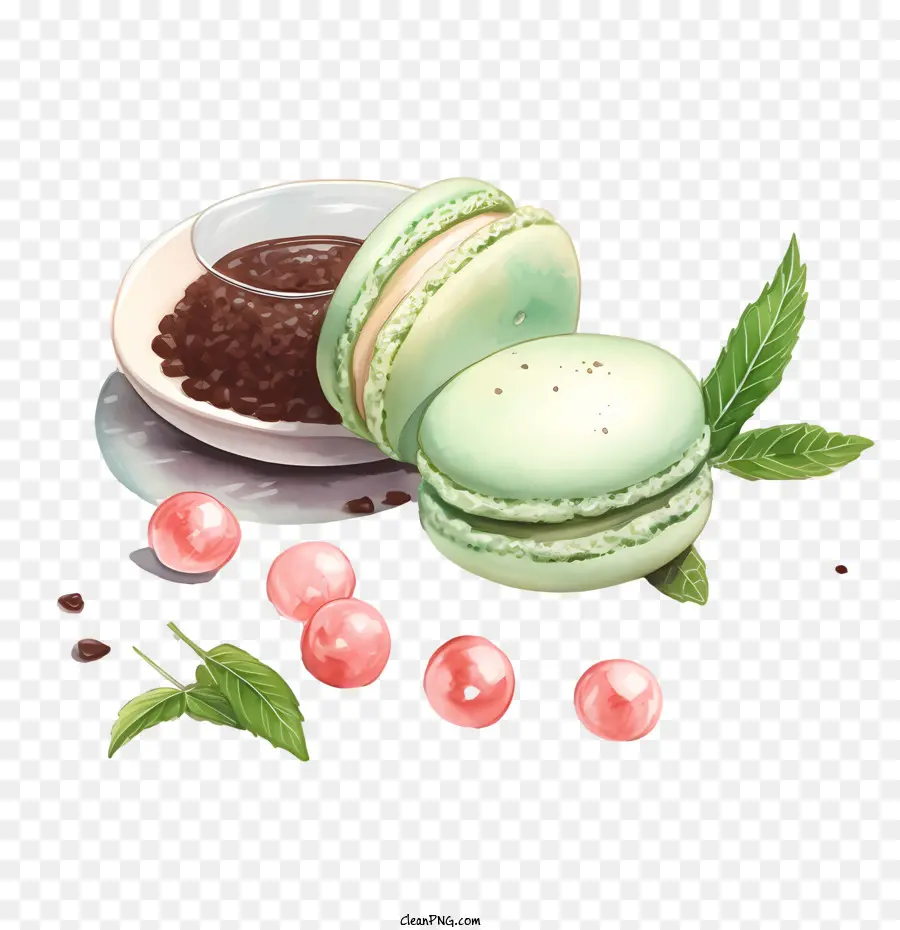 Macaroon Dia，Chocolate PNG