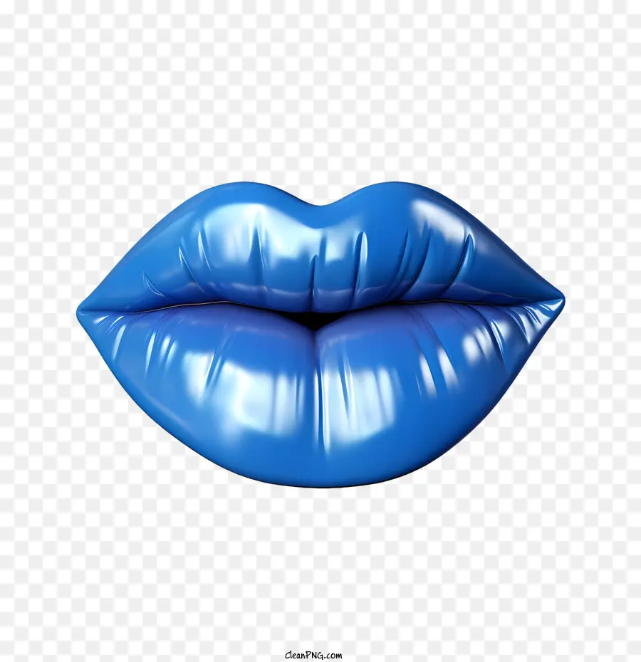 Azul Lábios，Batom Azul PNG