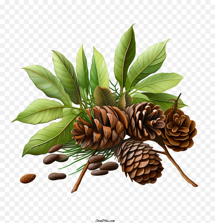 Pinecone，Cones PNG