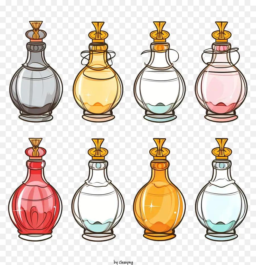 Frasco De Perfume，Vintage PNG