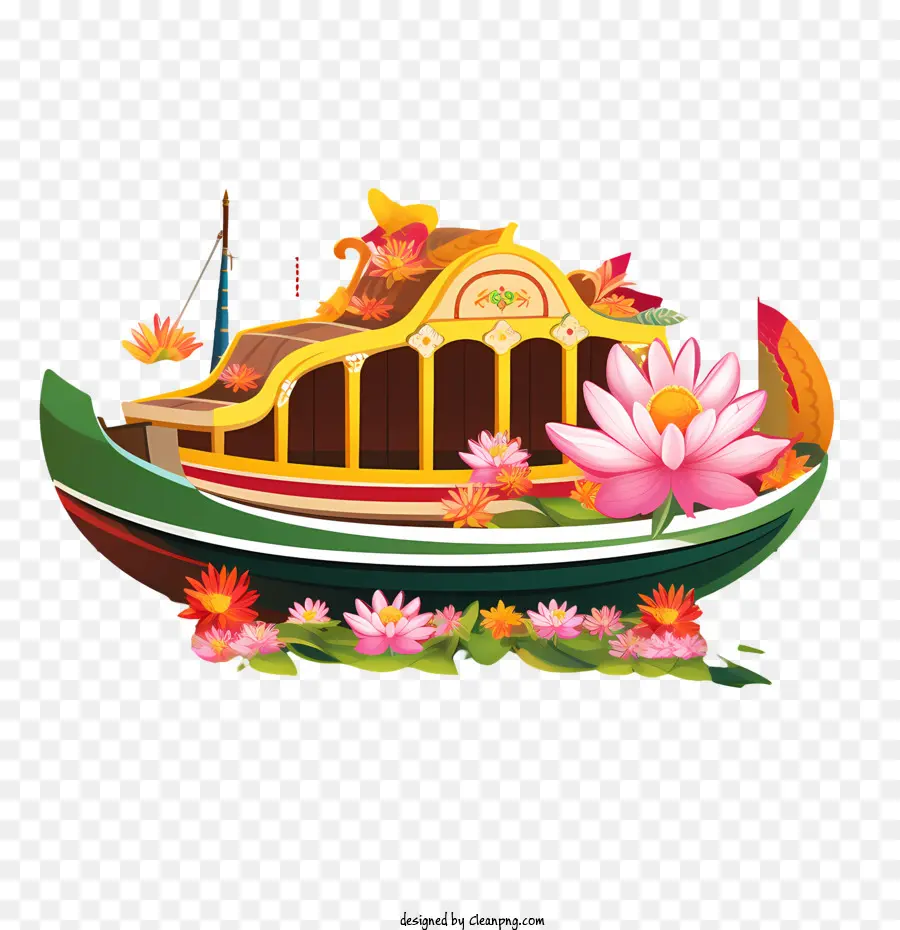 Barco Onam，Barco Decorativo PNG