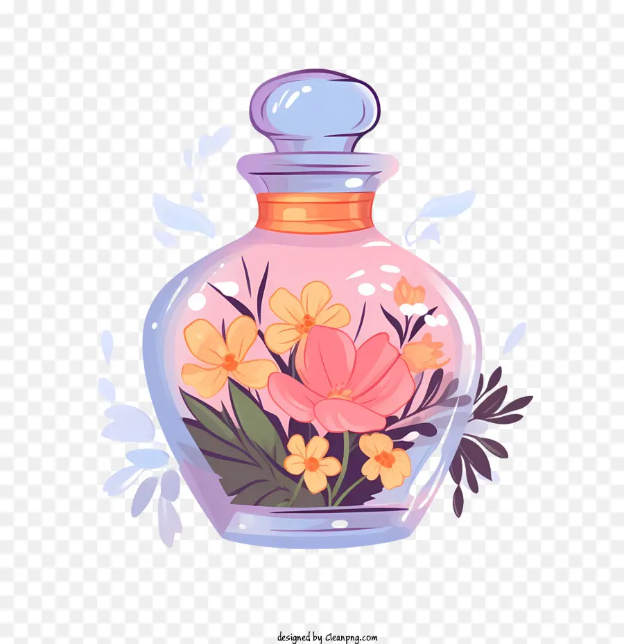 Frasco De Perfume，Floral PNG