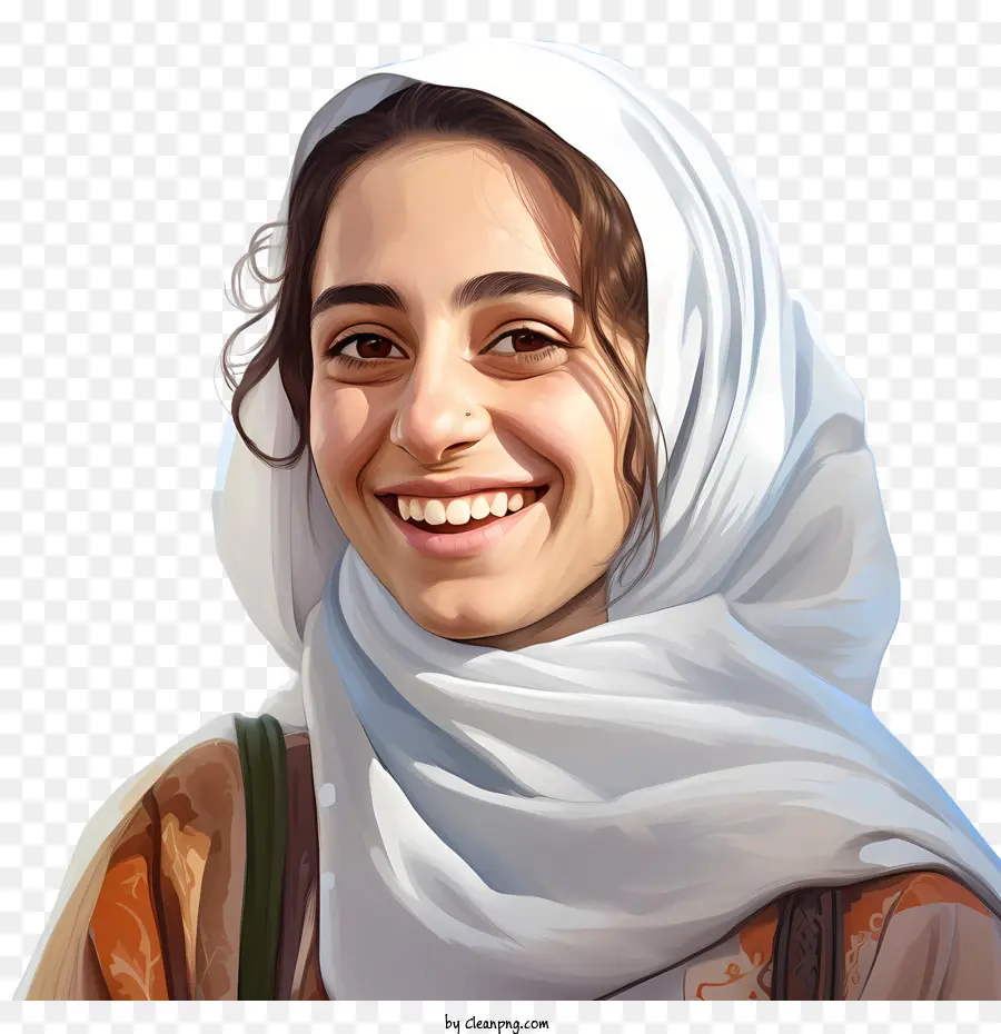 árabe Menina，Mundial Do Sorriso Dia PNG