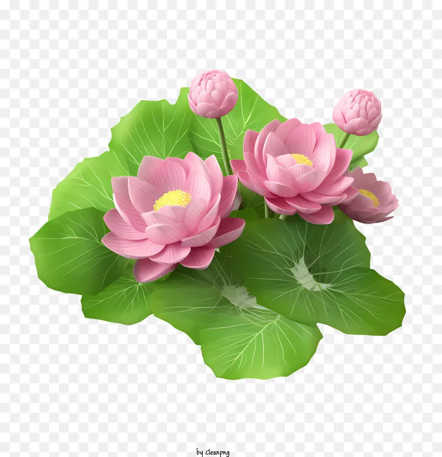 Flor De Lótus，Lótus Rosa PNG