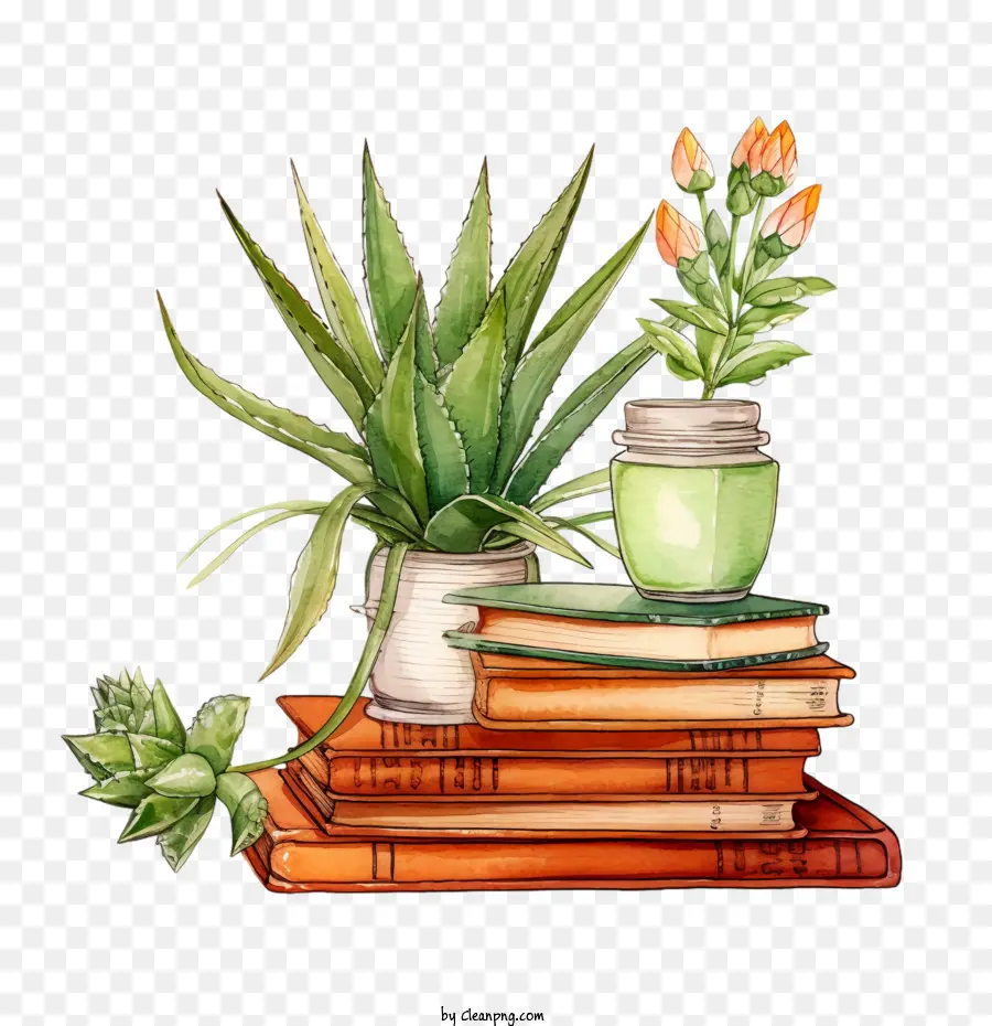 Aloe Vera，Arranjo Floral PNG