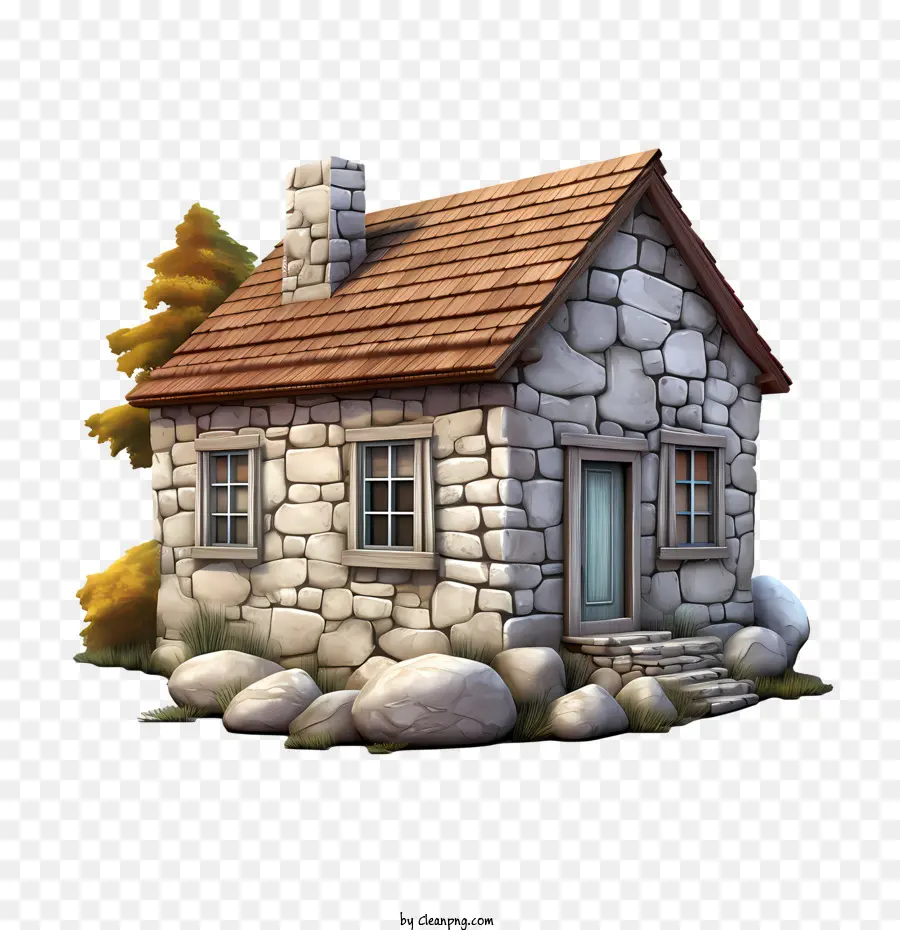 Casa De Pedra，Pequena Casa PNG