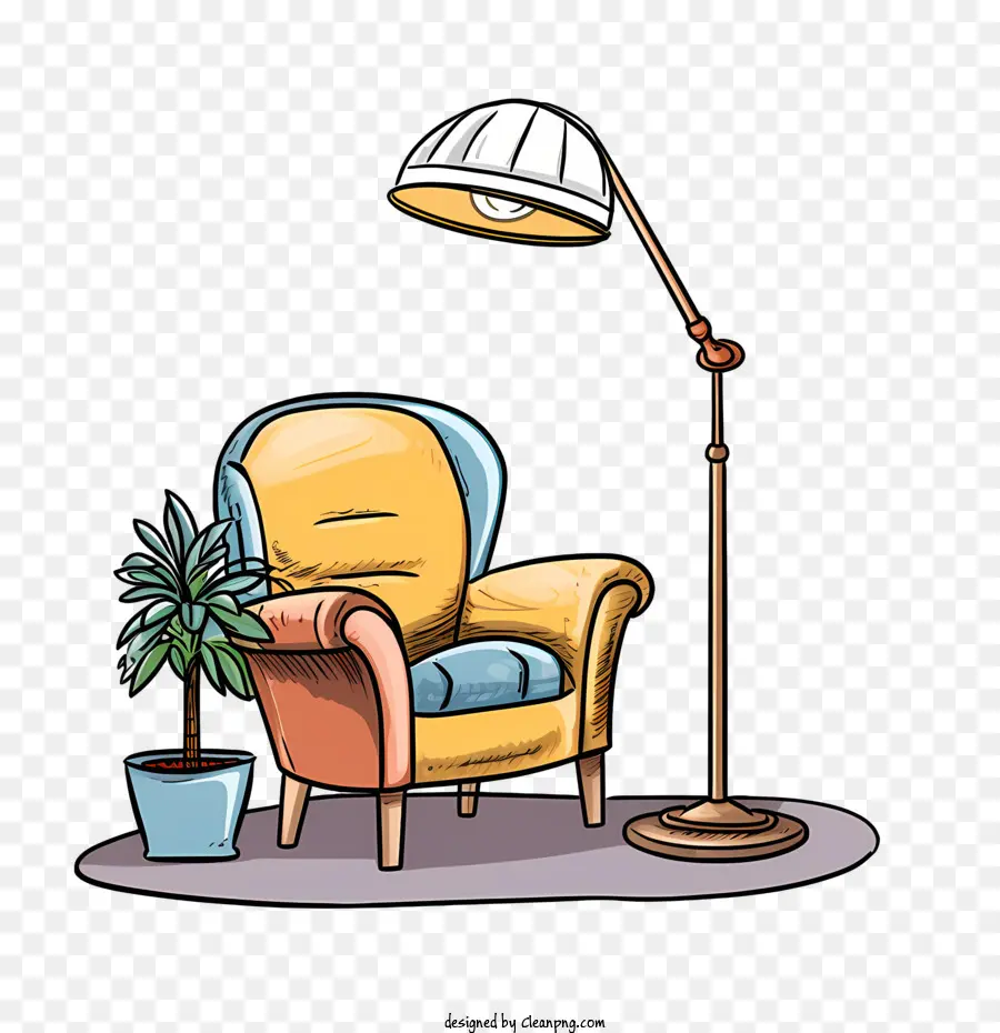 Sofá E Lâmpada，Lamp PNG