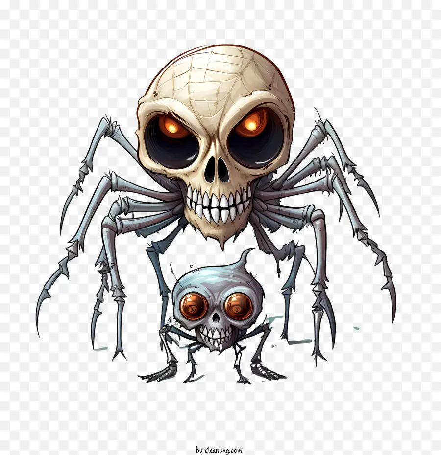 Halloween Crânio，Creepy PNG