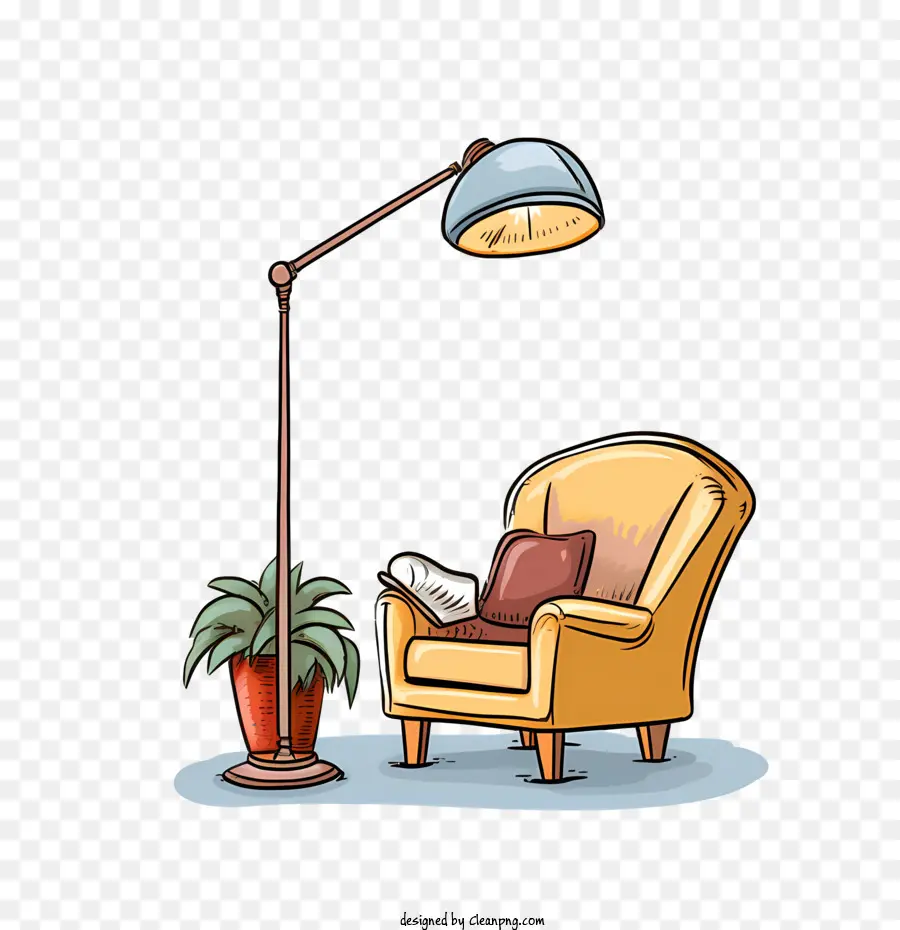 Sofá E Lâmpada，Lamp PNG