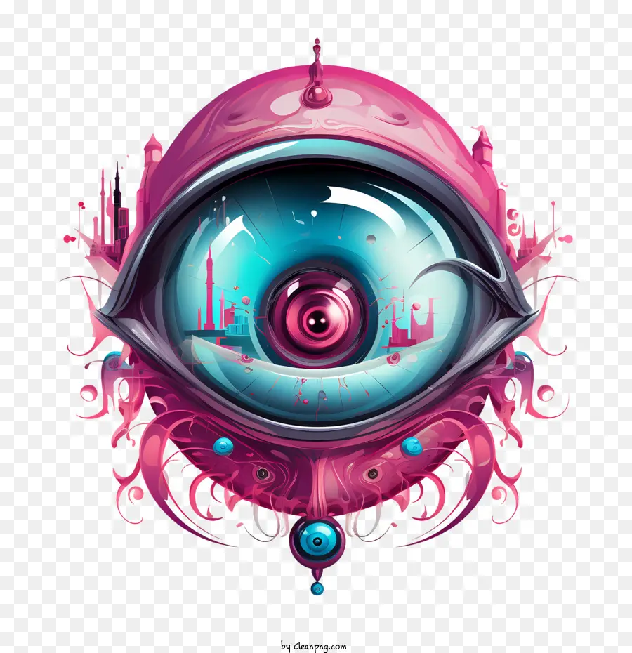 Halloween Eyelall，Futurista PNG