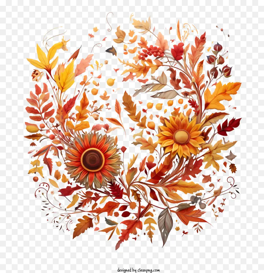 O Equinócio De Setembro，Coroa De Flores PNG