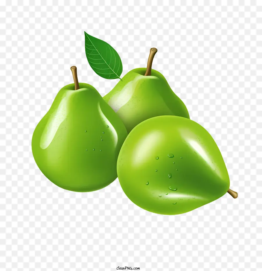 Verde Peras，Frutas PNG