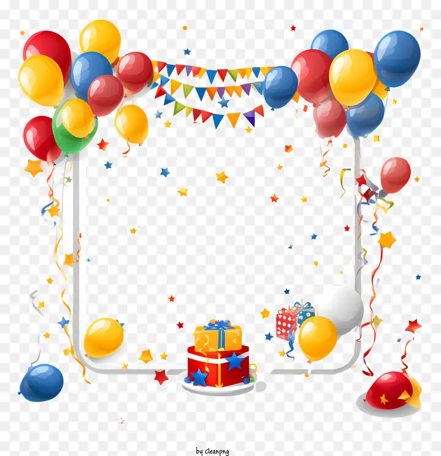 Aniversário Do Quadro，Balões PNG