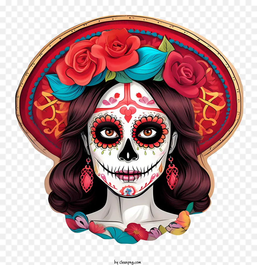 La Catrina，Dia Dos Mortos PNG