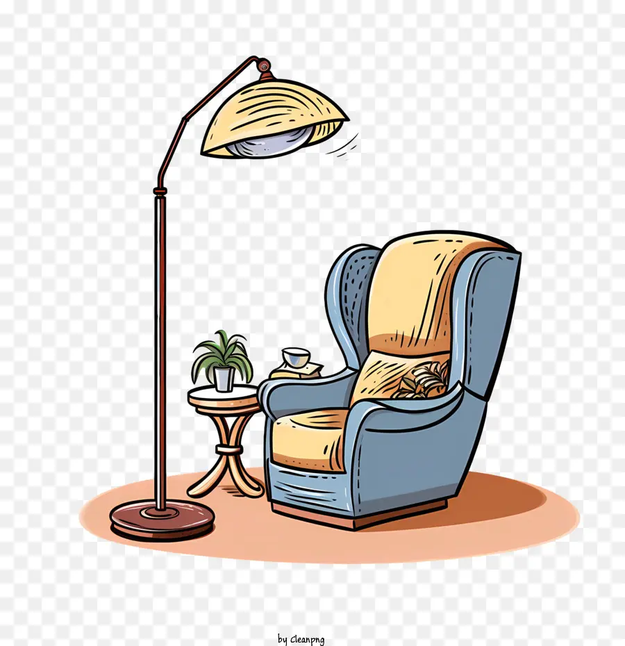 Sofá E Lâmpada，Cadeira De Descanso PNG