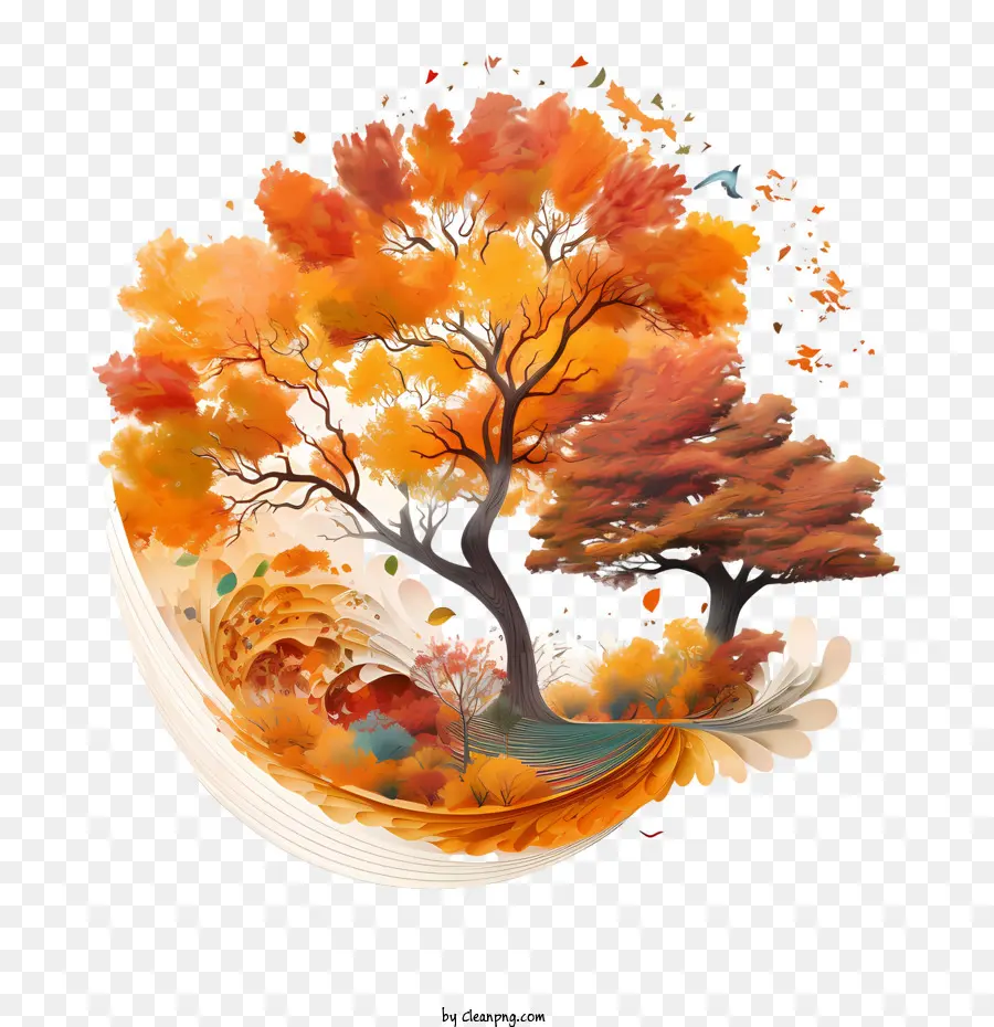 Autumn Tree，árvores PNG