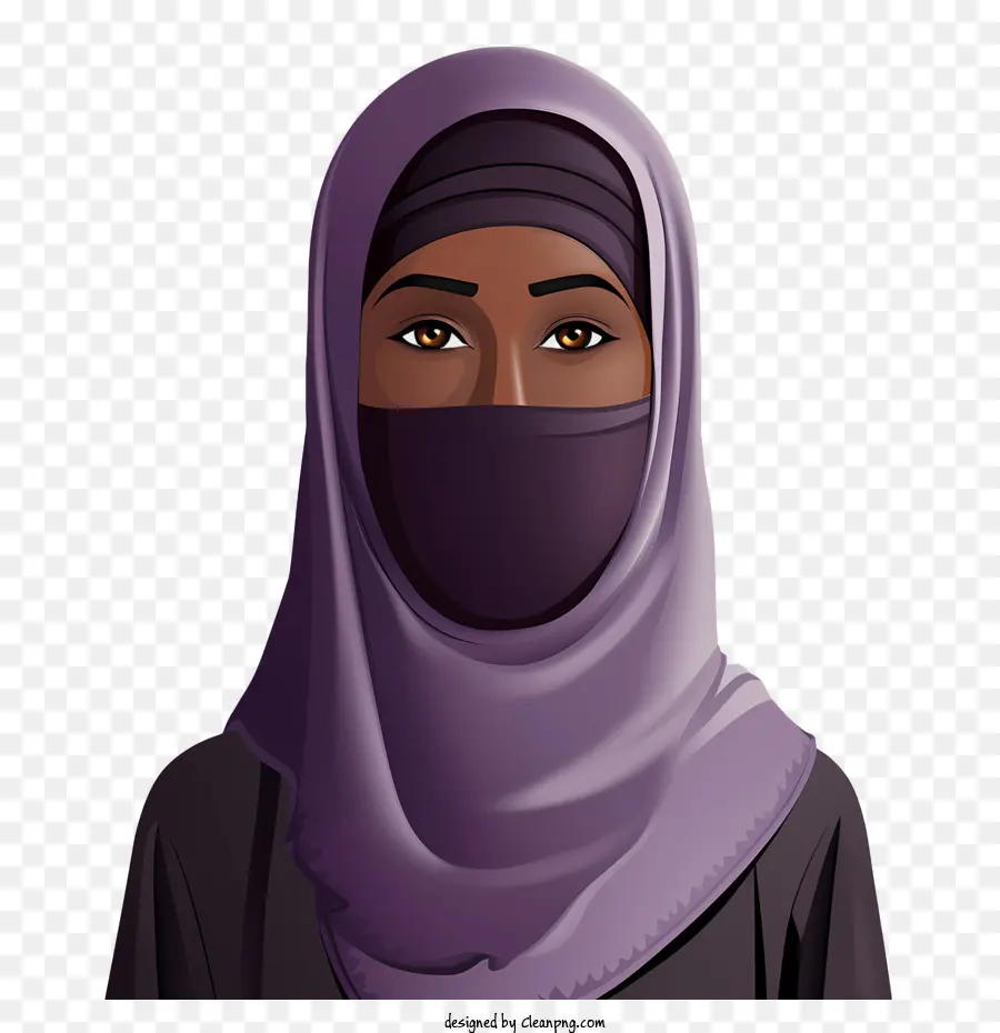 Mulher Com Véu，Mulher Em Hijab PNG