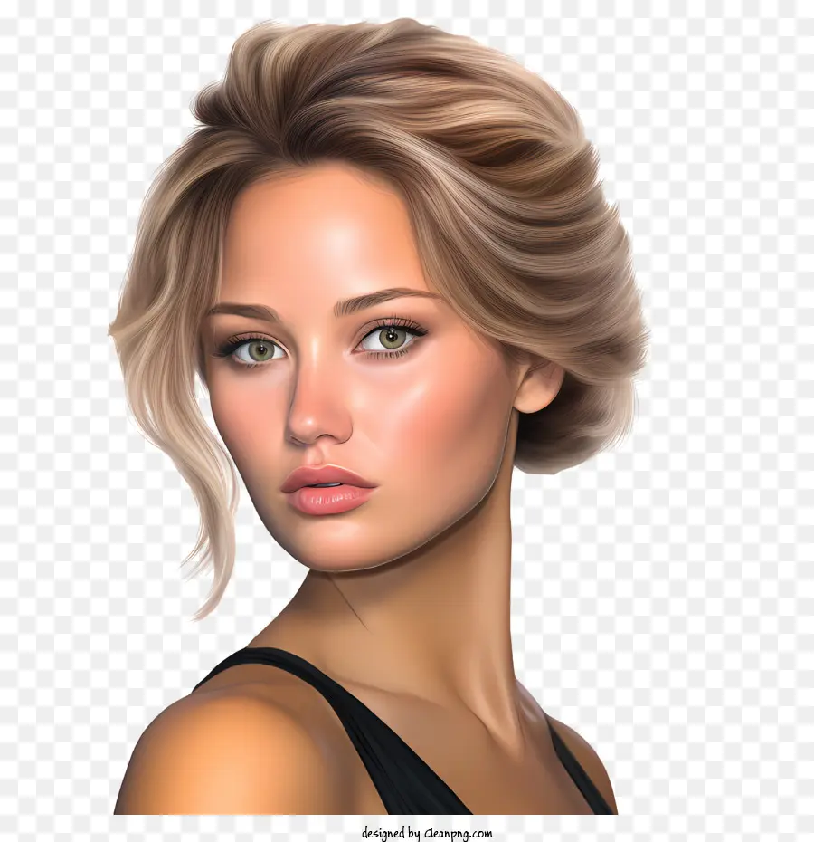 Jennifer Lawrence，Cabelo Loiro PNG