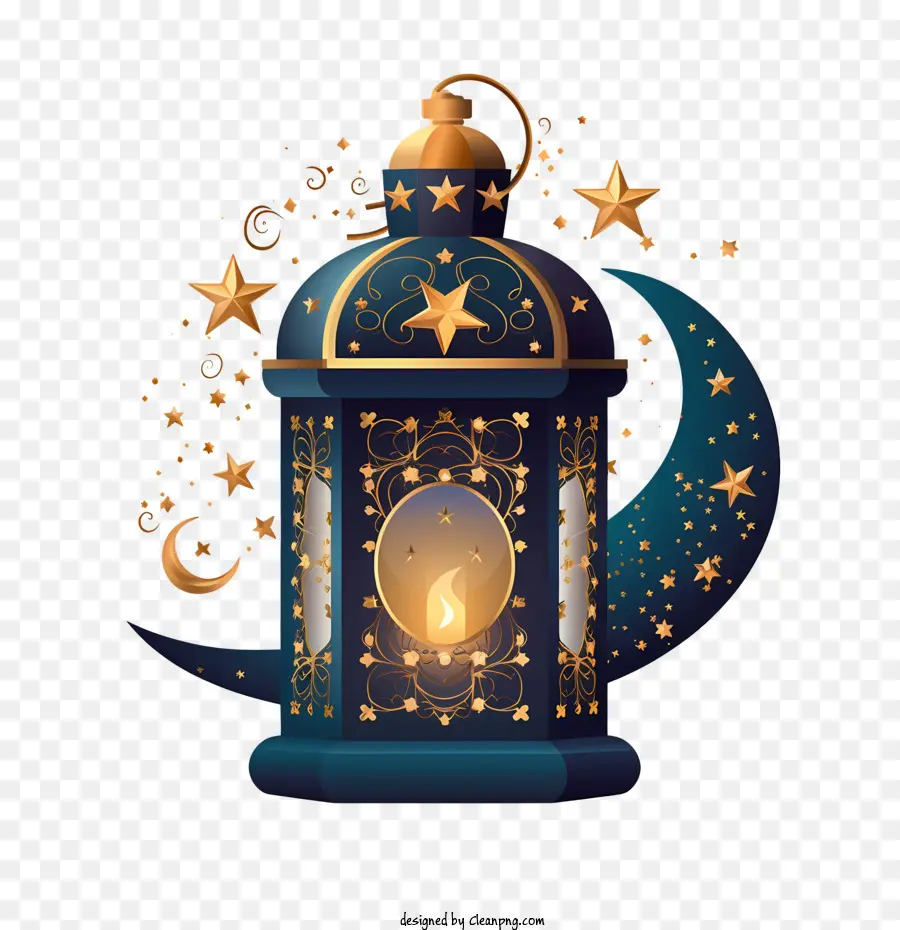 Lanterna Do Ramadã Kareem，Lua PNG