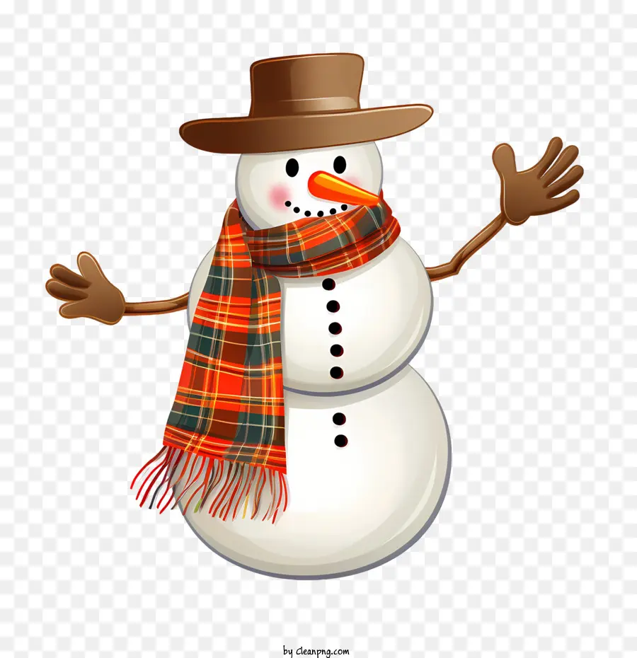 Boneco De Neve，Chapéu De Papai Noel PNG