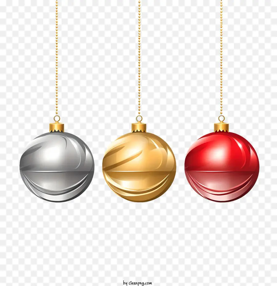 Bolas De Natal，Vermelho PNG