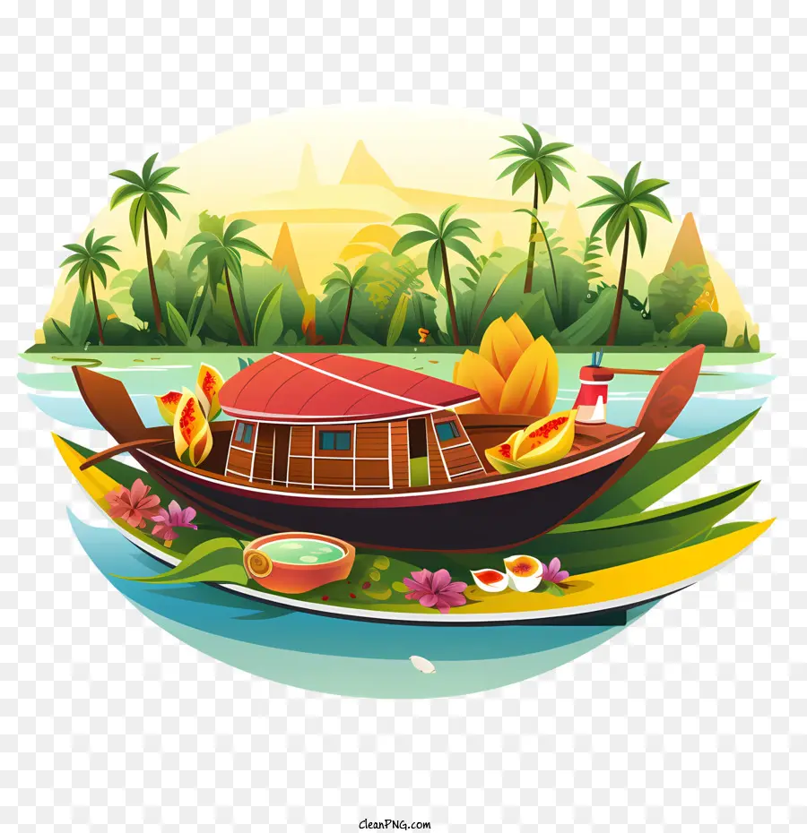 Onam Boat，Barco PNG